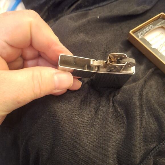 Vintage 1959 Slim Personalized Engraved Chrome Zippo Lighter In Box - Picture 8 of 8